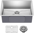 Standart PRO 26-Inch 16 Gauge Undermount Single Bowl Stainless Steel Kitchen Sink, KHU100-26